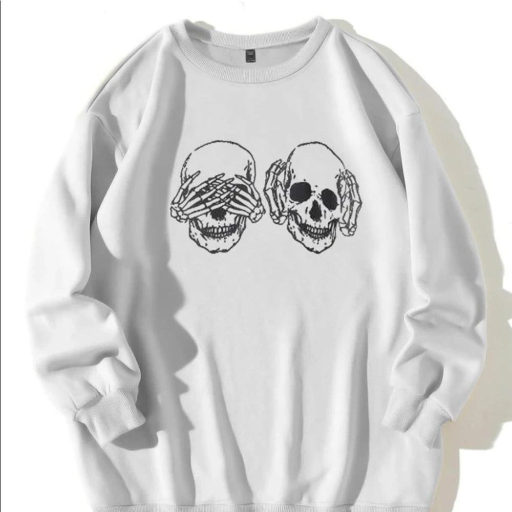 Skelton print sweatshirt